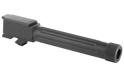 Lone Wolf Distributors AlphaWolf Barrel, 9MM, Salt Bath Nitride Coated, Threaded/Fluted, 416R Stainless Steel, 1/2X28, Fits GLOCK 19 — photo 2