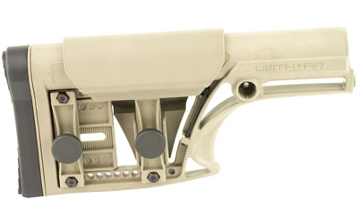 Luth-AR MBA-1 Fixed Stock, Fits AR-15 & AR-10 Rifle Length A2 Buffer Tube, Flat Dark Earth, Adjustable Cheek Piece and Length of Pull — photo 2