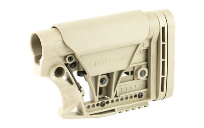 Luth-AR MBA-3 Carbine Stock, Fits AR-15 & AR-10 Commercial and Mil-Spec Buffer Tubes, Flat Dark Earth, Adjustable Cheek Piece and Length of Pull — photo 3