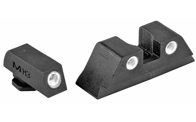 Meprolight Tru-Dot, Sight, Fits GLOCK 17/19/22/23, Green/Yellow