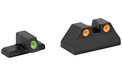 Meprolight Tru-Dot, Fixed Tritium Sights, Green/Orange, Fits HK USP Full Size 9MM/40S&W/45ACP — photo 2
