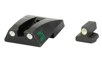 Meprolight Tru-Dot, Tritium Fixed Sights, Green/Green, Fits S&W 1911 Full Size, Novak Cut