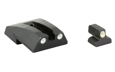 Meprolight Tru-Dot, Tritium Fixed Sights, Green/Green, Fits S&W 1911 Full Size, Novak Cut — photo 2