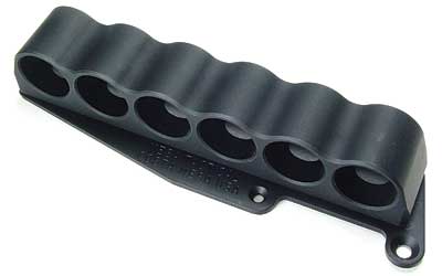 Mesa Tactical 6-Shell Side Saddle, 12 Gauge, Rugged, Reliable On-gun Shotshell Carriers, Fits Remington 870, Black