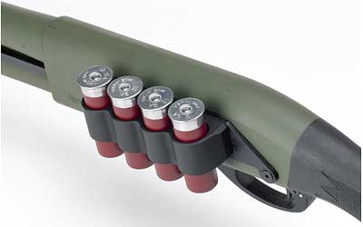 Mesa Tactical 4-Shell Left Side Saddle, 12 Gauge, Rugged, Reliable On-gun Shotshell Carriers, Fits Remington 870, Black — photo 2