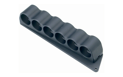 Mesa Tactical 6-Shell Side Saddle, 12 Gauge, Rugged, Reliable On-gun Shotshell Carriers, Fits Mossberg 500, 590, Black