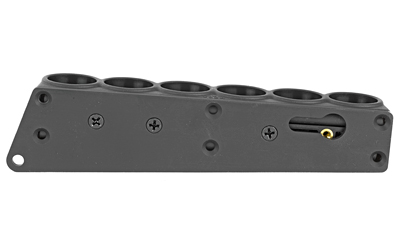 Mesa Tactical SureShell Carrier, 6-Shell Side Saddle, Fits Mossberg 500, 12 Gauge, On-gun shotshell carriers, Black Finish — photo 2