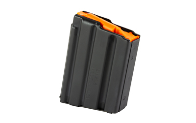 DURAMAG Magazine, 223 Remington/5.56 NATO, 10 Rounds, Fits AR Rifles, Stainless Steel, Orange Anti-Tilt AGF Follower, Black — photo 2