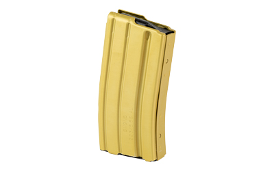 DURAMAG Magazine, 223 Remington/5.56 NATO/300 Blackout, 20 Rounds, Fits AR-15, Black AGF Follower, Aluminum, Desert Gold — photo 2