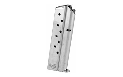 Ed Brown Magazine, 38 Super, 9 Rounds, Fits 1911, Includes 1 Thick and 1 Thin Base Pad, Stainless, Silver — photo 2