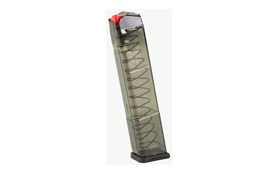 Elite Tactical Systems Group Magazine, 40 S&W, 24 Rounds, Fits Glock 22/23/27, Carbon Smoke