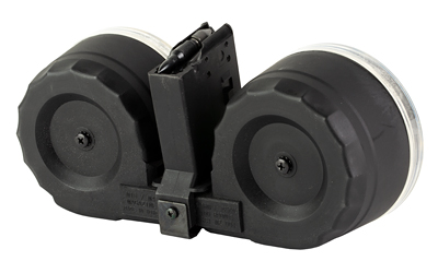 KCI USA Magazine, GEN 2 DRUM, 223 Remington/5.56 NATO, 100 Rounds, Fits AR15, Black
