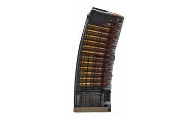 Lancer Systems Magazine, L5 Advanced Warfighter, 300 Blackout, 30 Rounds, Fits AR Rifles, Polymer, Translucent Smoke