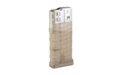 Lancer Systems L7AWM GEN 2, .308 Winchester/6.5 Creedmoor, 25 Rounds, Fits AR-10 Rifles, Steel/Polymer Hybrid, Translucent Finish, Dark Earth