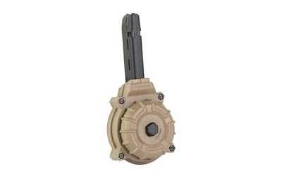 ProMag Industries Magazine, 9MM, 50 Round Drum, Fits Glock 17/19, Polymer, Flat Dark Earth FDE — photo 2