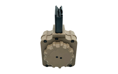 ProMag Industries Magazine, Drum, 308 Winchester/7.62 NATO, 50 Rounds, Fits FN SCAR17, Polymer Construction, Flat Dark Earth