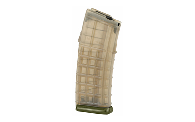 Steyr Arms Magazine, 223 Remington/5.56 NATO, 30 Rounds, Fits Steyr AUG, Polymer, Transparent, Green Base — photo 2
