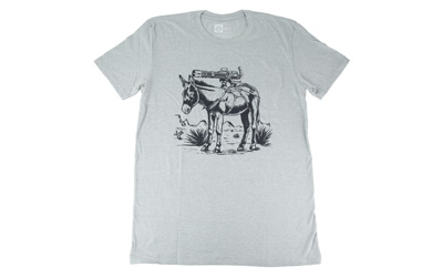 Magpul Industries Burro, T-Shirt, 2X Large, Cotton Polyester Blend, Stone Gray Heather