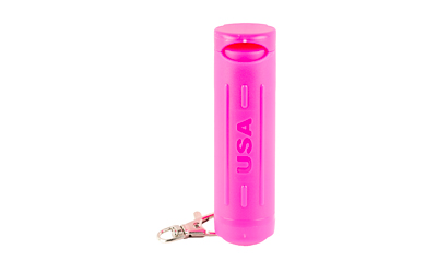 Mace Security International Compact Pepper Spray, 12 Gram, Aerosol, Includes Flip Top Safety and Keychain Attachment, Matte Finish, Pink — photo 2