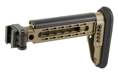 Midwest Industries Alpha Side Folding Stock, Fits AK47 and Other Firearms with 1913 Picatinny Stock Adapter, Matte Finish, Flat Dark Earth — photo 3
