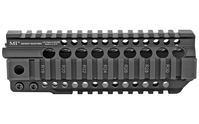 Midwest Industries Combat Rail T-Series, Free Float Handguard, 7.25" Length, Quad Rail, Includes Barrel Nut and Wrench, Fits AR-15 Rifles — photo 3