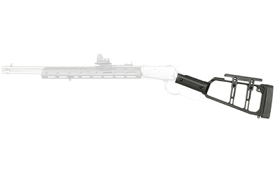 Midwest Industries Lever Stock, Straight, Fits Rossi R92 Straight Grip Lever Action Rifles, Anodized Finish, Black — photo 2