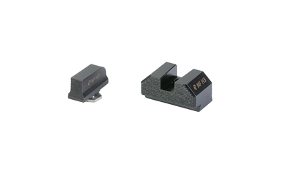 Night Fision Optics Ready Stealth Series Sights, Black Front and Rear Sights, Fits Glock 43/42/43X MOS, .220"-.227" Blade Height, Nitride Finish