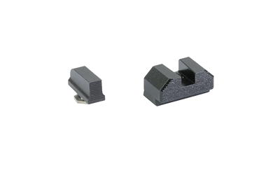 Night Fision Optics Ready Stealth Series Sights, Black Front and Rear Sights, Fits Glock 43/42/43X MOS, .220"-.227" Blade Height, Nitride Finish — photo 2