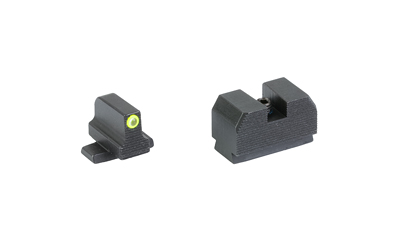 Night Fision Optics Ready Stealth Series Sights, Tritium with Yellow Fluorescent Ring Front Sight, Black Rear Sight — photo 2