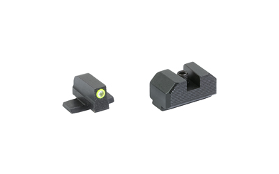 Night Fision Optics Ready Stealth Series Sights, Tritium with Yellow Fluorescent Ring Front Sight, Black Rear Sight — photo 2