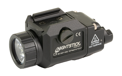 Nightstick TCM-10-T, Rechargeable Pistol Mounted Light, Fits Picatinny Rail, Anodized Finish, Black, 1,000 Lumens, 25,100 Candela, Rechargeable