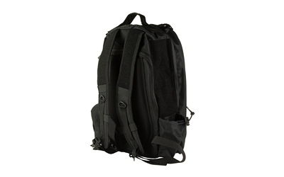 NcSTAR Patch Backpack, 18"x14"x3" Main Compartment with Hydration Compartment, Black, Large Secondary Compartment, Small Side Zip Pocket — photo 2