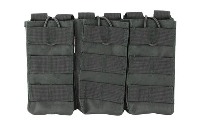 NcSTAR Triple AR Magazine Pouch, Nylon, Black, MOLLE Straps for Attachment, Fits Three AR Style Magazines