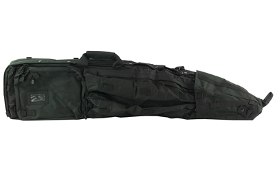 NcSTAR Drag Bag, 45" Rifle Case, Nylon, Black, Includes Backpack Shoulder Straps