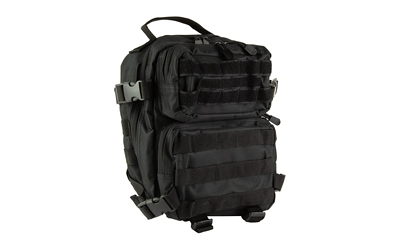 NcSTAR Every Day Pack, Backpack, 12.5"x11.5"x3" Main Compartment, Black, Two Small Compartments with Four Cinch Straps, Molle Webbing