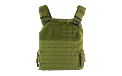 NcSTAR Laser Cut Plate Carrier, Green, Size Medium-2XL, Laser Cut MOLLE Slots, Kangaroo Pouch, Fits 10"x12" Hard Plates — photo 2