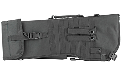 NcSTAR Rifle Scabbard, Black, Nylon, 22" Length, Six Metal D-Ring locations, Includes Padded Shoulder Sling