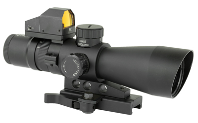 NcSTAR 3-9X42 Scope with Micro Dot, 3-9X Magnification, 42mm Objective Lens, Black, 3 MOA Red Dot, Fits Weaver/ Picatinny Rails — photo 2