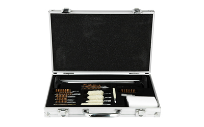NcSTAR Universal Gun Cleaning Kit, 2 Sets of Cleaning Rods, 10 Bronze Bore Brushes, 5 Bore Mops, Aluminum Carry Case with Latches and Carry Handle — photo 2