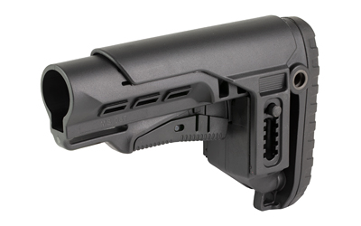 NcSTAR Tactical Stock with Cheek Riser, Fits AR-15 with Mil Spec Buffer Tube, Matte Finish, Black — photo 3