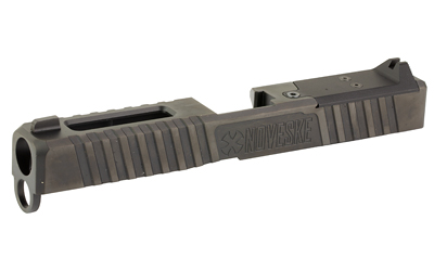 Noveske DM Slide, DLC Finish, Black, Direct Mount Optics Ready, Fits Glock 17 Gen 4, Includes Noveske End Plate, Cover Plate w/Rear Sight