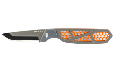 Outdoor Edge Razor APX, Fixed Blade Knife, Plain Edge, 2.5" Blade Length, Includes (5) 5 Drop Point Blades, Matte Finish