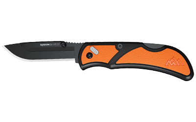 Outdoor Edge Razor EDC Lite, Folding Knife, Plain Edge, 2.5" Blades, 420J2 Stainless Steel, Includes (2) Drop Point Blades, Black Oxide Blade Finish