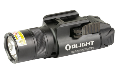 Olight Baldr Pro, Rechargeable Weapon Mounted Light with Laser, Fits Picatinny, Strobe Mode, Green Laser, 1,350 Lumens, Black