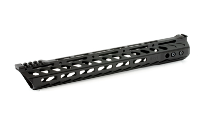 Phase 5 Weapon Systems Lo-Pro Slope Nose Free Float M-LOK Rail, 15", Black Finish, Steel barrel nut and mounting hardware included