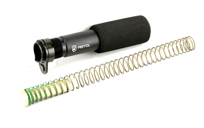 Phase 5 Weapon Systems AR15 Pistol Buffer Tube Complete Assembly, Black Finish