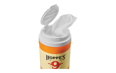 Hoppe's Large Lubricating Gun Oil Field Wipes, Canister of 120 Wipes — photo 2