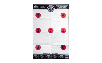 Pro-Shot Products Maximus White Pistol Training Target Set, 23"x35", 6 Pack, Multi Color — photo 2