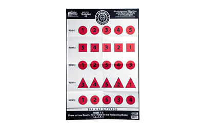 Pro-Shot Products Maximus White Pistol Training Target Set, 23"x35", 6 Pack, Multi Color — photo 3