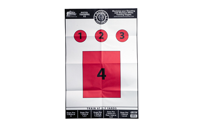 Pro-Shot Products Maximus White Pistol Training Target Set, 23"x35", 6 Pack, Multi Color — photo 4